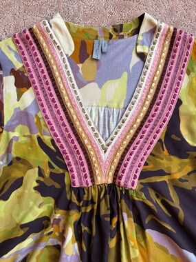 Anthropologie Blank London Sz S Whimsical Boho Floral Blouse